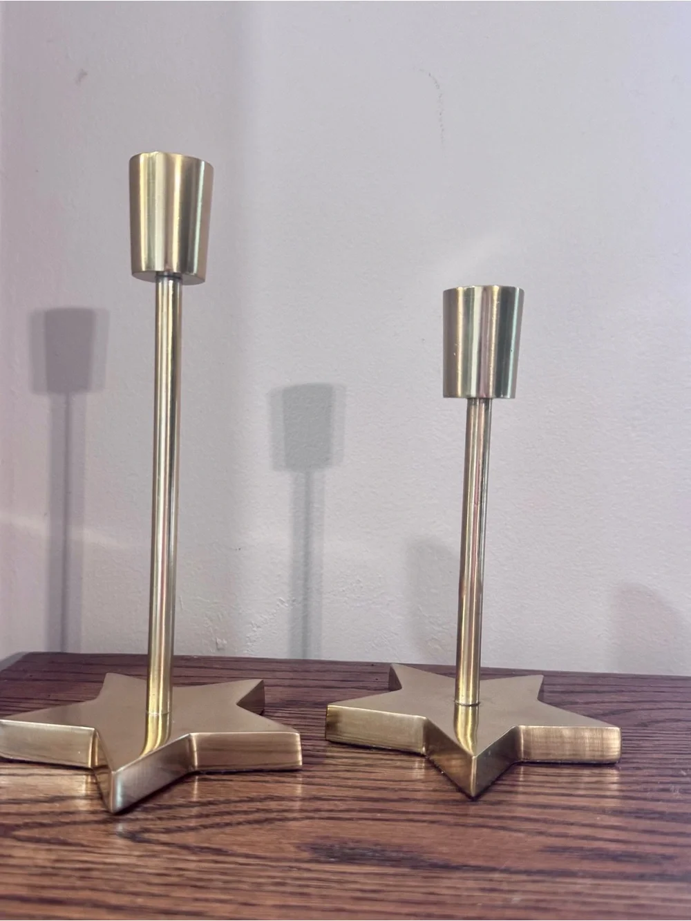 Pottery Barn Gold Star Taper Candle Holder